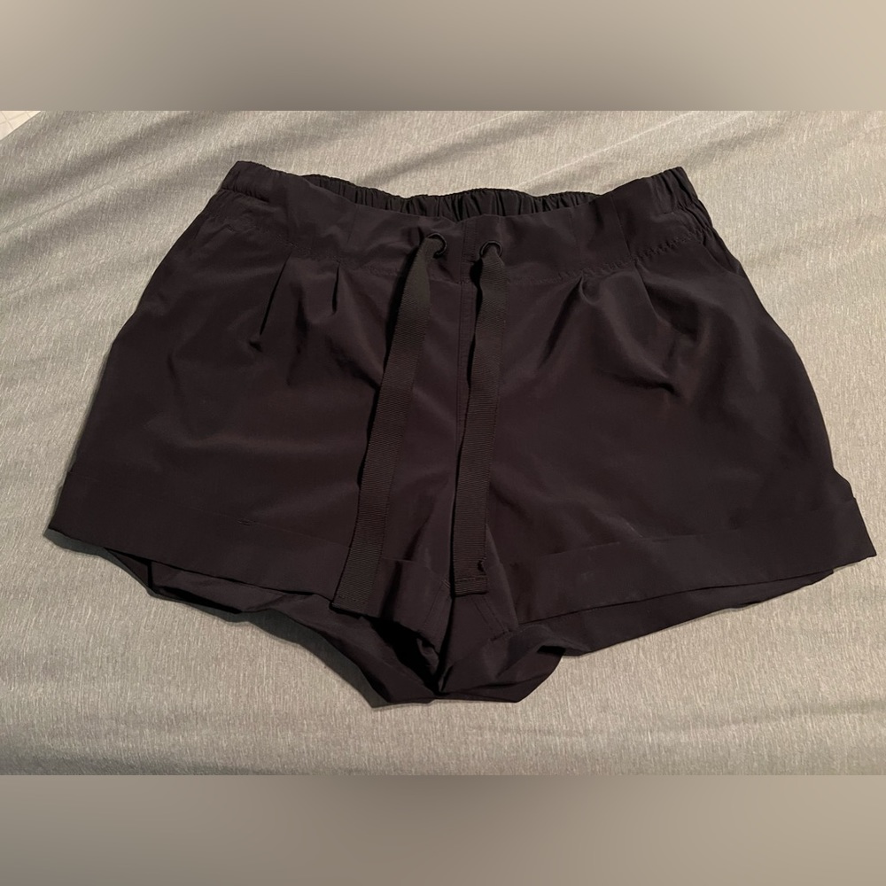 Black Lululemon Drawstring Shorts - image 1